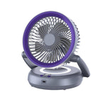 Foldable Air Circulator Fan With Battery Indicator Household Desktop & Wall-Mounted Fan With LED Light