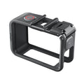 aMagisn PC Material Camera Cage for DJI Action 5 Pro / 4 / 3 with Quick Release Vertical/Horizontal Shoot Support, Cold Shoe Mount & 1/4-inch Thread, Action 5 Pro /4/3 PC Cage