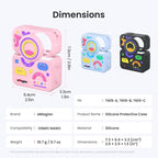 For DJI Osmo Nano aMagisn Fun Pattern Silicone Case 5-in-1 Full Body Protective Cover Skin with Lens Cap