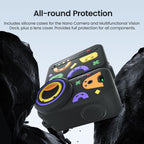 For DJI Osmo Nano aMagisn Fun Pattern Silicone Case 5-in-1 Full Body Protective Cover Skin with Lens Cap