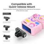 For DJI Osmo Nano aMagisn Fun Pattern Silicone Case 5-in-1 Full Body Protective Cover Skin with Lens Cap