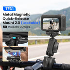 For Insta360 GO Ultra aMagisn Metal Magnetic Quick Release Mount 2.0 Lockable Adapter, For Insta360 GO Ultra