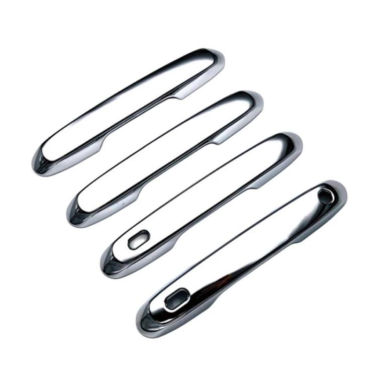 4pcs For Toyota Prado 2024 Car Door Handle Decorative Protective Cover, For Toyota Prado(Electroplated Mirror Surface), For Toyota Prado(Black)