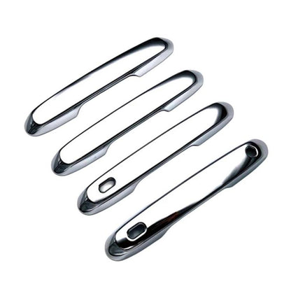 4pcs For Toyota Prado 2024 Car Door Handle Decorative Protective Cover, For Toyota Prado(Electroplated Mirror Surface), For Toyota Prado(Black)