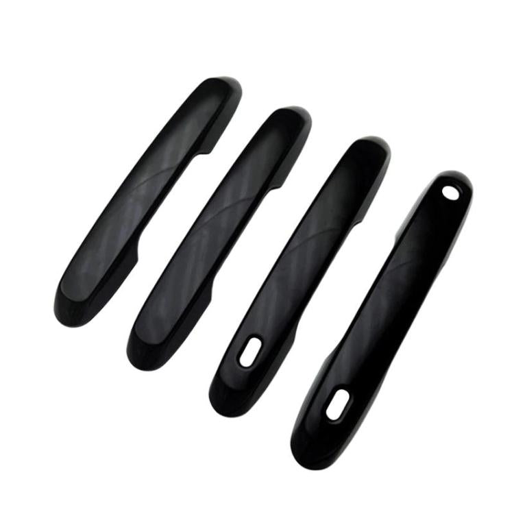 4pcs For Toyota Prado 2024 Car Door Handle Decorative Protective Cover, For Toyota Prado(Electroplated Mirror Surface), For Toyota Prado(Black)