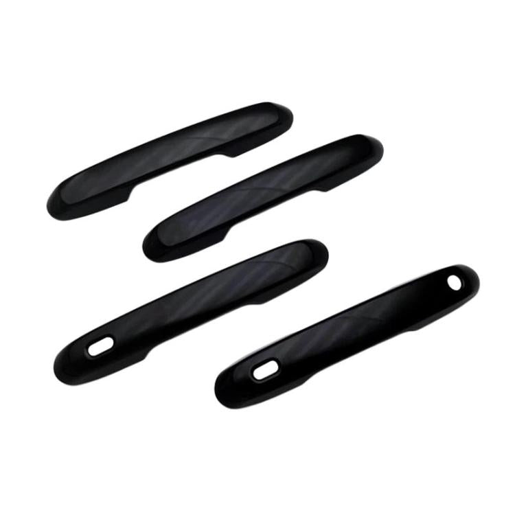 4pcs For Toyota Prado 2024 Car Door Handle Decorative Protective Cover, For Toyota Prado(Electroplated Mirror Surface), For Toyota Prado(Black)