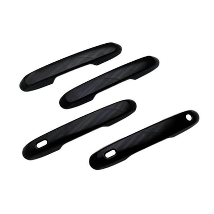 4pcs For Toyota Prado 2024 Car Door Handle Decorative Protective Cover, For Toyota Prado(Electroplated Mirror Surface), For Toyota Prado(Black)