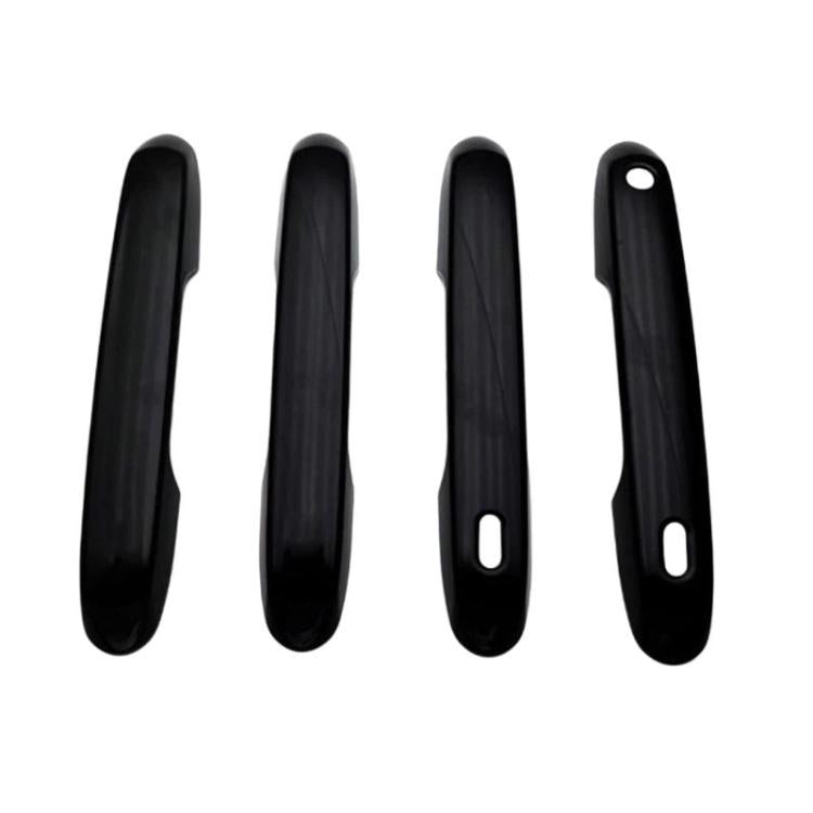 4pcs For Toyota Prado 2024 Car Door Handle Decorative Protective Cover, For Toyota Prado(Electroplated Mirror Surface), For Toyota Prado(Black)