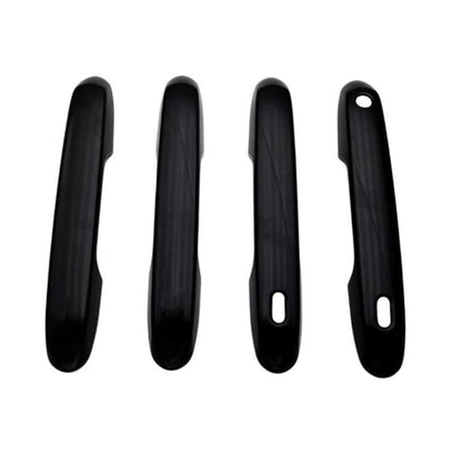 4pcs For Toyota Prado 2024 Car Door Handle Decorative Protective Cover, For Toyota Prado(Electroplated Mirror Surface), For Toyota Prado(Black)