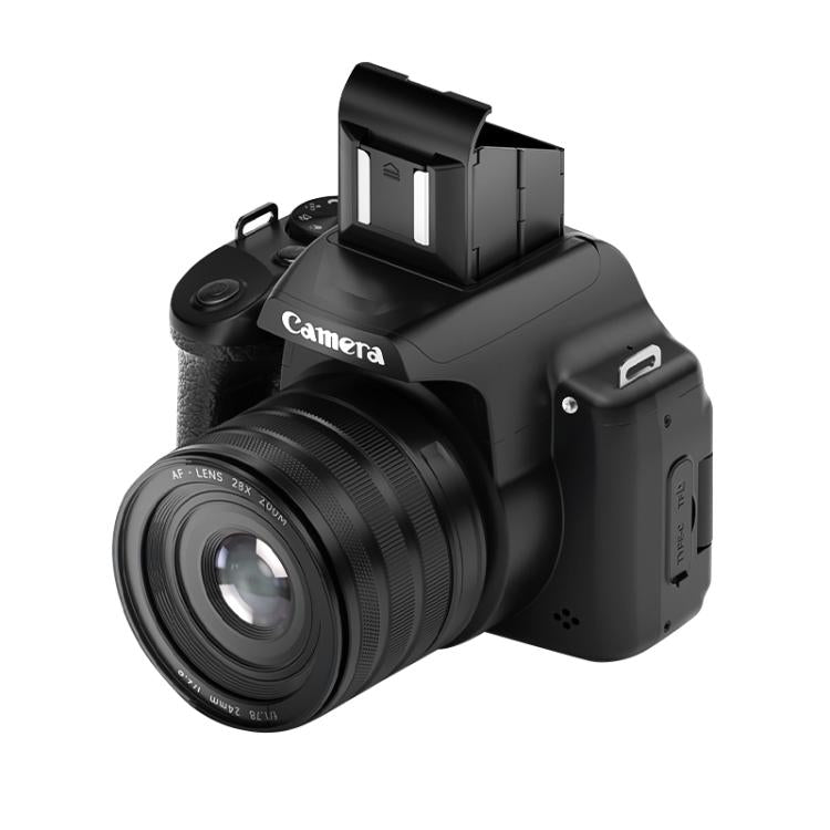 4K Flip-Screen High-Definition Waist-Level Viewfinder SLR Digital Camera, DC207, DC20 + Flash + CPL Lens + Lens Hood + Handheld Tripod