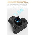 4K Flip-Screen High-Definition Waist-Level Viewfinder SLR Digital Camera, DC207, DC20 + Flash + CPL Lens + Lens Hood + Handheld Tripod