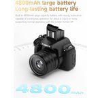 4K Flip-Screen High-Definition Waist-Level Viewfinder SLR Digital Camera, DC207, DC20 + Flash + CPL Lens + Lens Hood + Handheld Tripod