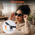 Flip-up Light Shield for RayNeo Air 3s/Air 3s Pro/Air 4/Air 4 Pro Ultra-Light  AR Glasses Privacy Cover, A