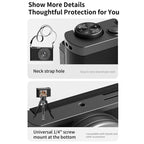 4K Waist-Level Viewfinder Flip-Screen Selfie Mirrorless Digital Camera, Crocodile Leather, Pebbled Texture, Crocodile Leather + Neck Strap, Pebbled Texture + Neck Strap
