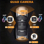 A32 Full HD 1080P Car Dash Camera Infrared Night Vision & Reverse Backup Camera, Front+Left+Right, Front+Left+Right+Rear, Front+Left+Right+Rear WIFI