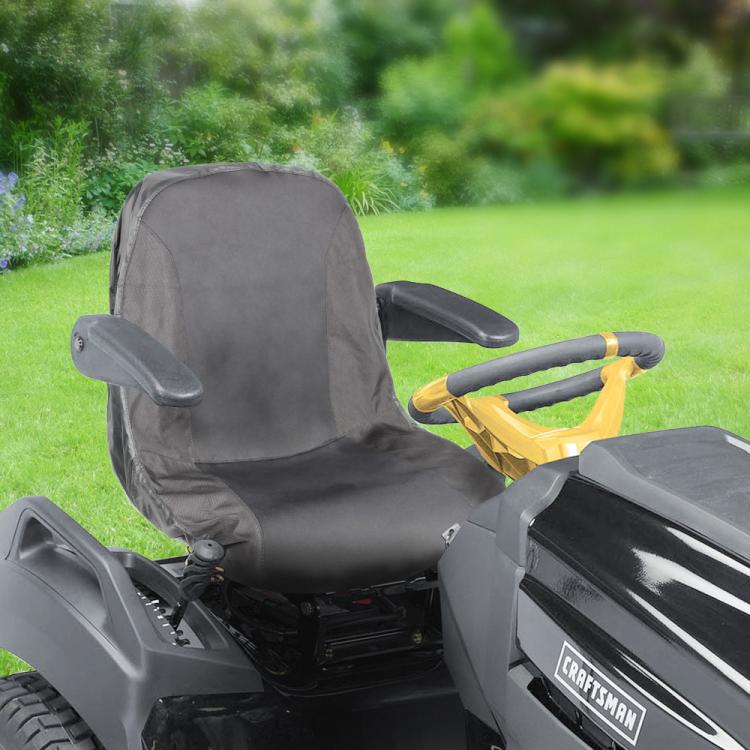 Outdoor Waterproof Sun-Protective Universal Lawnmower Tractor Seat Cover, M, L