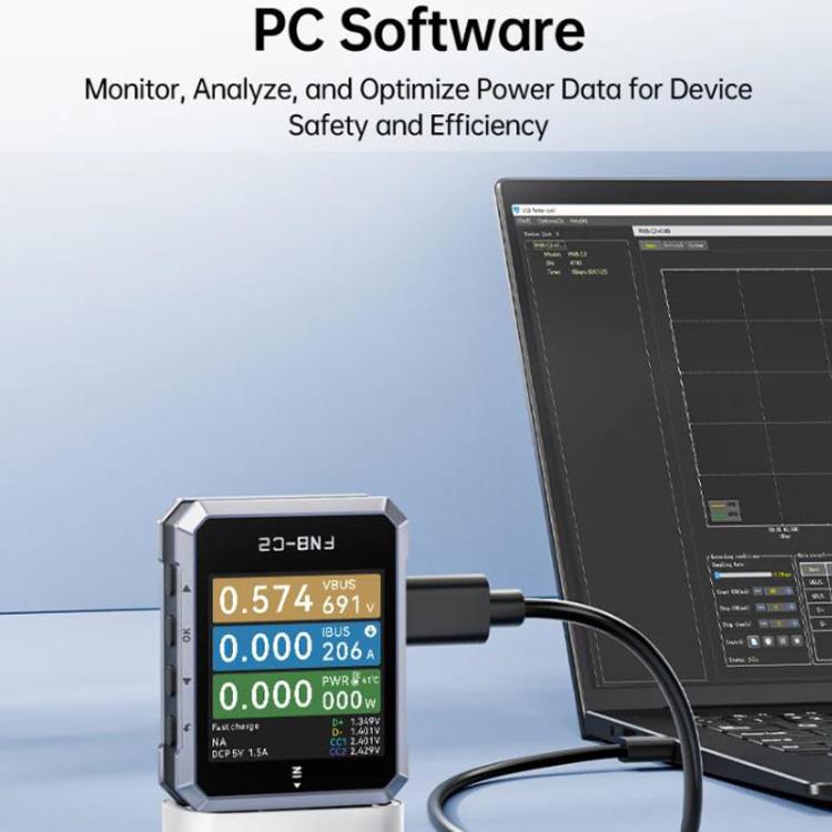 FNIRSI FNB-C2 PD3.1 Voltage & Current Meter Type-C Fast Charging Protocol Tester, FNB-C2