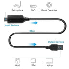 HDMI To USB Adapter 1080P HD Display Cable For Audio & Video Conversion