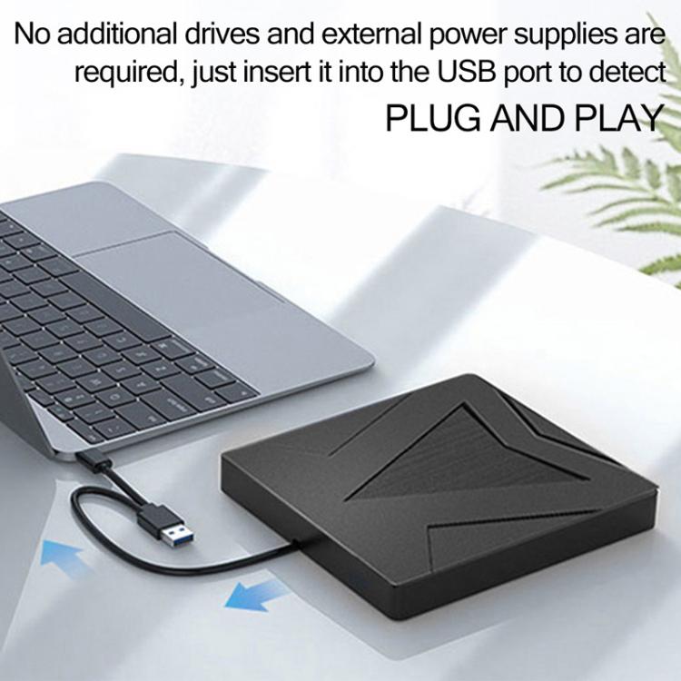 External DVD Drive USB 3.0 & Type-C Dual Interface Portable External Drive, Portable External Drive