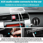 Multi-Functional Car External CD Player With USB Lossless Connection To HiFi Player
