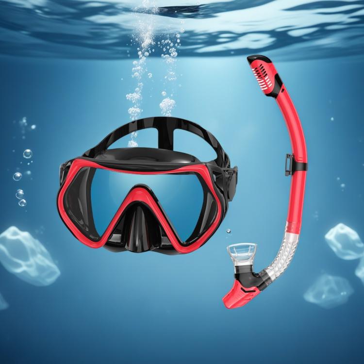 Snorkel Set for Adults 180-degree Panoramic View Diving Mask with Anti-Fog Lens Snorkeling Gear for Scuba Diving, Swimming
