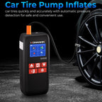 KONNWEI SA500  2.4 Inch Color Screen Portable Car Tire Inflator Car Emergency Jump Starter