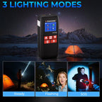 KONNWEI SA500  2.4 Inch Color Screen Portable Car Tire Inflator Car Emergency Jump Starter