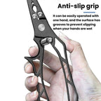 Stainless Steel Fish-Holding Pliers Open-Loop Hook Remover For Lure Fishing, Hollow Handle, With Storage Pouch
