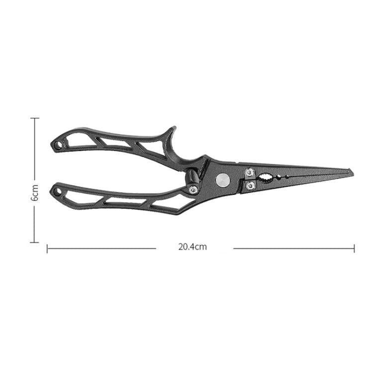Stainless Steel Fish-Holding Pliers Open-Loop Hook Remover For Lure Fishing, Hollow Handle, With Storage Pouch