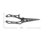 Stainless Steel Fish-Holding Pliers Open-Loop Hook Remover For Lure Fishing, Hollow Handle, With Storage Pouch