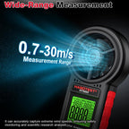 HABOTEST HT5005 Portable Digital Anemometer With Display Screen High Precision Wind Speed & Wind Temperature Tester, HT5005