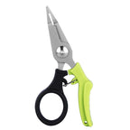 Multifunctional Fishing Scissors Mini Portable Lure Pliers, Black Green