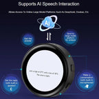 ESP32-S3 1.43 Inch AMOLED Round Touch Display Development Board Supports AI Speech Interaction And Online LLM Platforms Without Lithium Batteries, Waveshare 34384