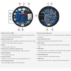 ESP32-S3 1.43 Inch AMOLED Round Touch Display Development Board Supports AI Speech Interaction And Online LLM Platforms Without Lithium Batteries, Waveshare 34384