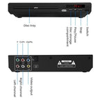 DVD Player High-Definition Mini CD Player, US Plug, EU Plug, UK Plug, AU Plug