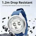 MINGRUI Kids Digital Sport Watch 30M Waterproof Outdoor Wristwatch with LED Backlight, Alarm, Stopwatch, 12/24H