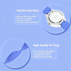 MINGRUI Kids Analog Watch 3ATM Waterproof Simple Quartz Wrist Watch for Girls Boys