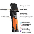 TESLONG WF200 WiFi HD Endoscope With LED Lights Handheld Industrial Inspection & Repair Borescope, Dual-Lens 8mm/5m