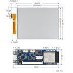 ESP32-S3 13.3 Inch Full Color E-Paper Display Onboard Audio Codec Chip Support WiFi & Bluetooth 5, Waveshare 34349