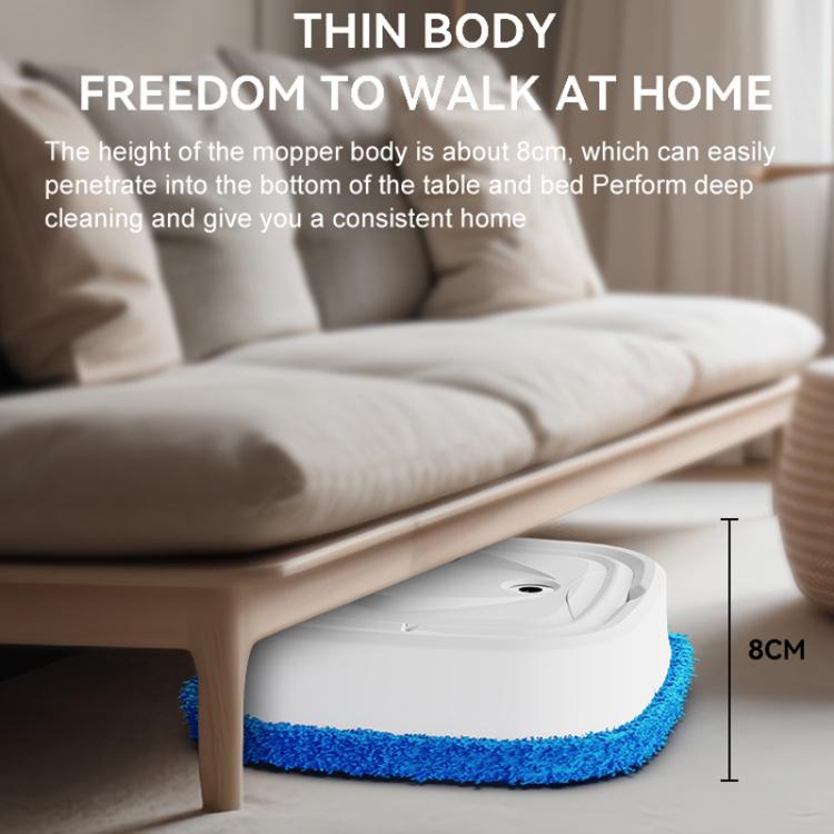 P6 Mini Rechargeable Household Floor Sweeping Robot Smart Multifunctional Floor Mop Cleaner, White With 1 Towel, Black With 1 Towel, White With 3 Towels, Black With 3 Towels
