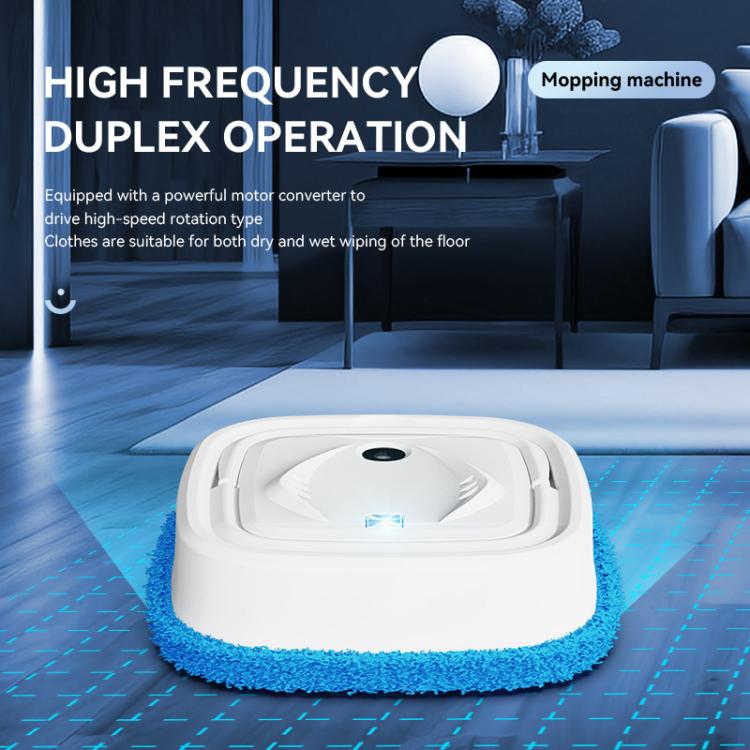 P6 Mini Rechargeable Household Floor Sweeping Robot Smart Multifunctional Floor Mop Cleaner, White With 1 Towel, Black With 1 Towel, White With 3 Towels, Black With 3 Towels