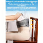 Adjustable Breathable Mesh Lumbar Support Belt With Double Pulleys, S, M, L, XL
