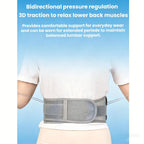 Adjustable Breathable Mesh Lumbar Support Belt With Double Pulleys, S, M, L, XL