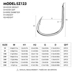 PROBEROS 20pcs Iseama Single Fishing Hooks High Carbon Steel Barbed Octopus Circle Hooks For Saltwater And Freshwater, No. 2, No. 1, No. 1/0, No. 2/0, No. 3/0, No. 4/0, No. 5/0