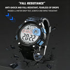 MINGRUI Kids Digital Sports Watch Waterproof Luminous Outdoor Wristwatch With Alarm, Stopwatch, Calendar