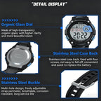 MINGRUI Kids Digital Sports Watch Waterproof Luminous Outdoor Wristwatch With Alarm, Stopwatch, Calendar