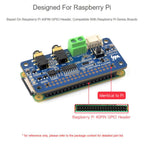 DA7212 I2S Audio Board For Raspberry Pi, Stereo Encoding/Decoding, Waveshare 34213