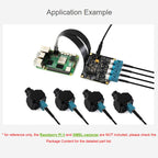 Waveshare 34128 4-Ch GMSL Camera Adapter Board, Equipped With MAX9296 Deserializer, For Raspberry Pi 5, EU Plug, UK Plug, US Plug