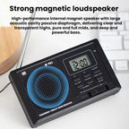 WDK FM/AM/SW Multi-Band LCD Screen Clock-Controlled Stereo Digital Radio, For EU, For US