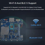 Waveshare 34201 ESP32-C6 2.16 Inch AMOLED Display Touch Screen Development Board Supports Dual Microphones, Wi-Fi 6 And BLE 5, 34201